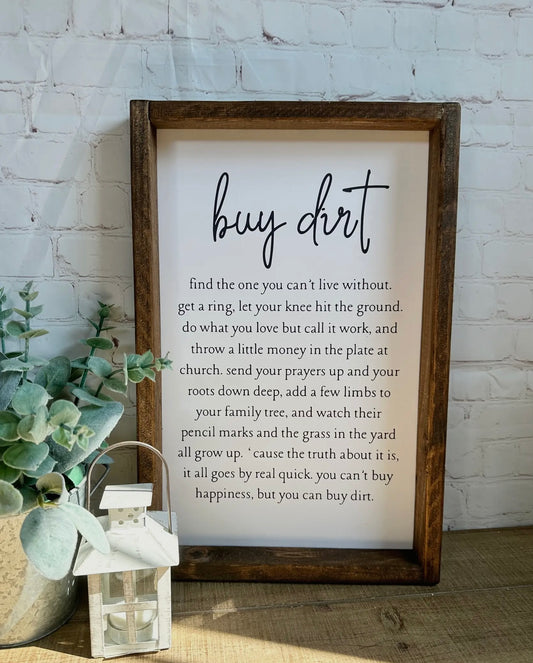 Buy Dirt Sign