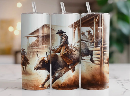 Bull Rider Tumbler