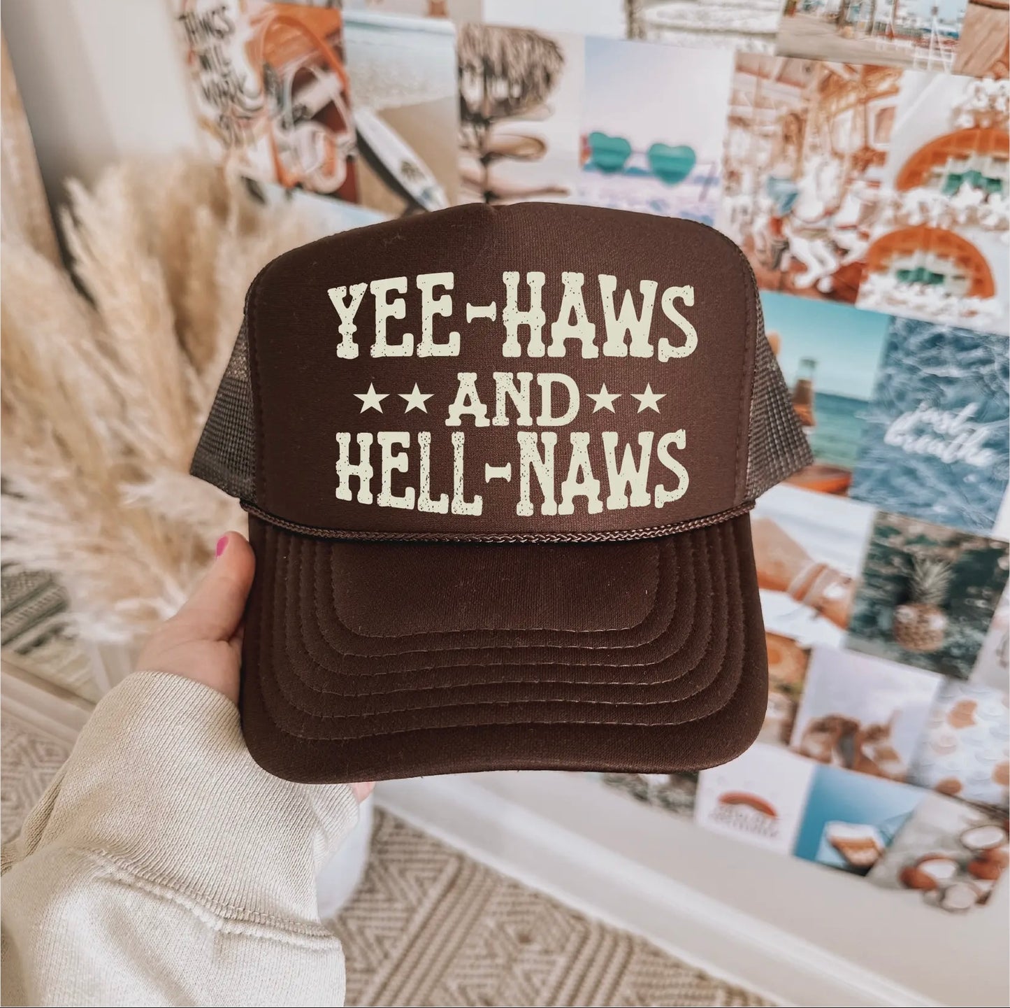 Yee-Haws & Hell-Naw Trucker Hat