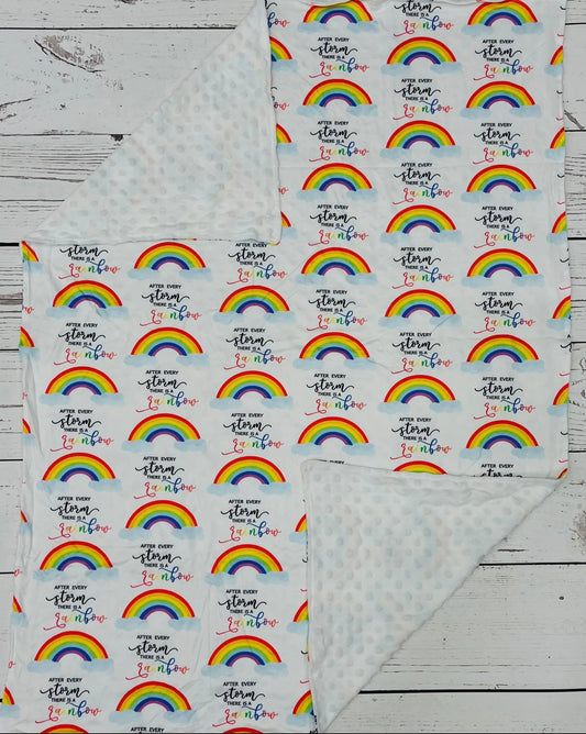 Rainbow Minky Blanket